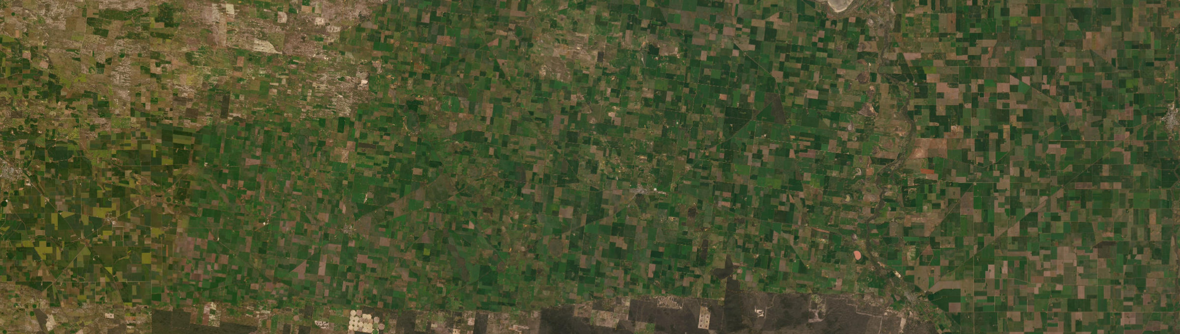 Aerial view of Nhill, VIC