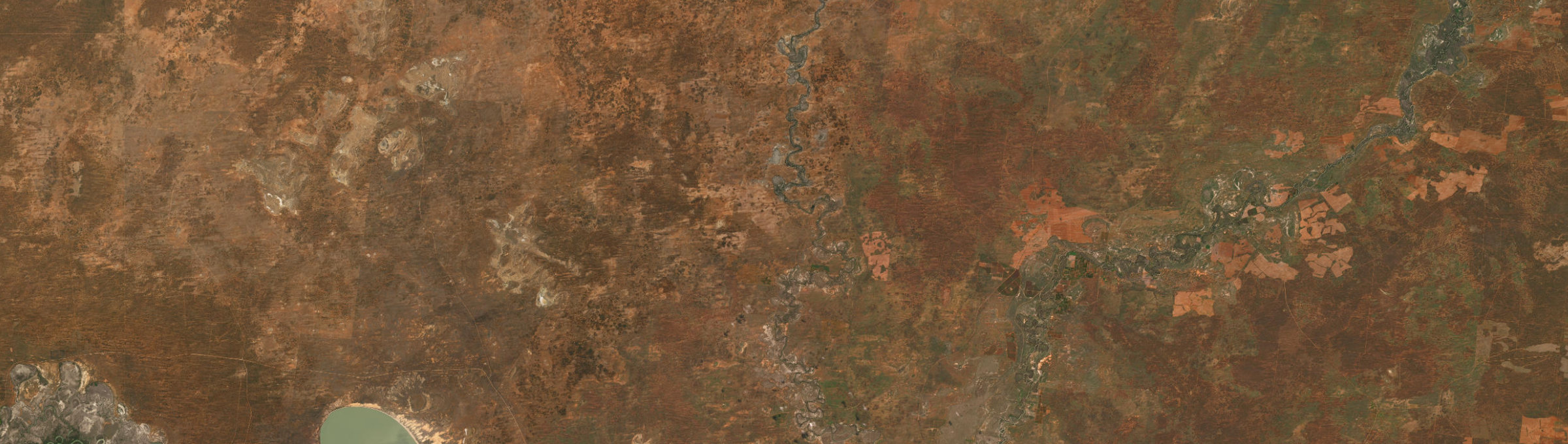 Aerial view of Anabranch South, NSW