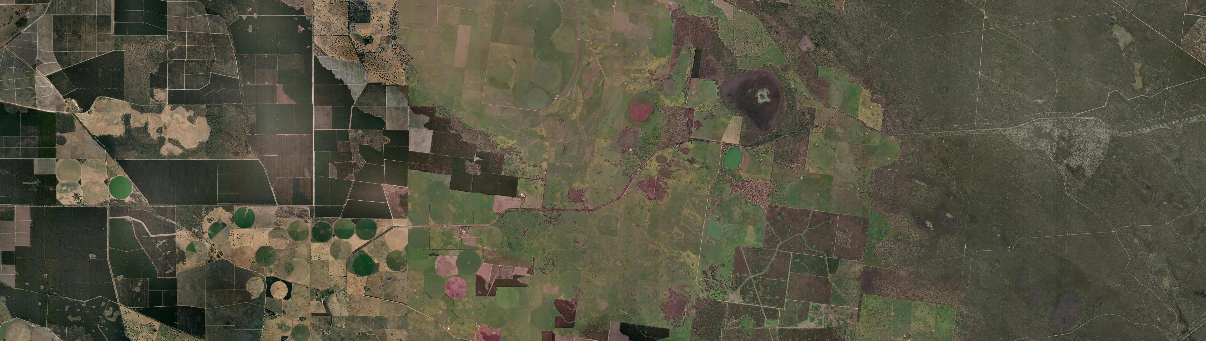 Aerial view of Lindsay, VIC