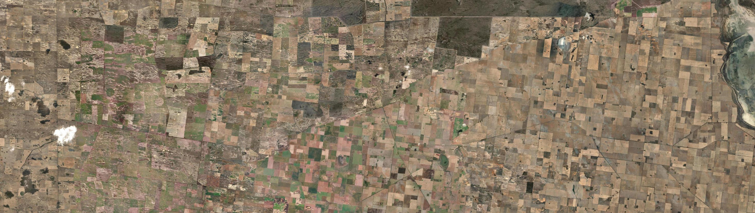 Aerial view of Yanac, VIC