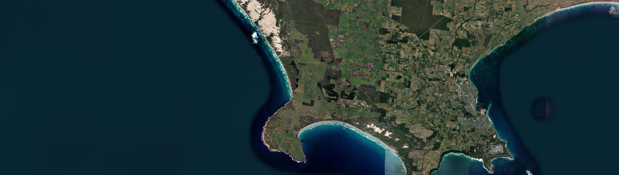Aerial view of Cape Bridgewater, VIC