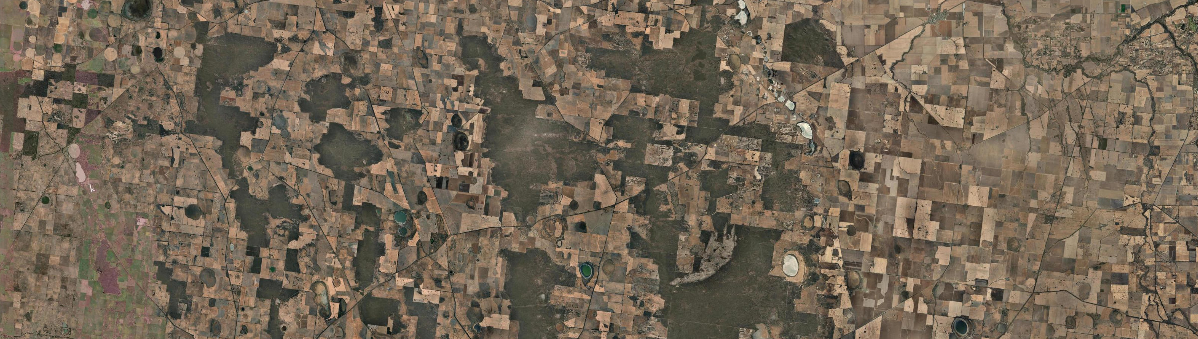 Aerial view of Miga Lake, VIC