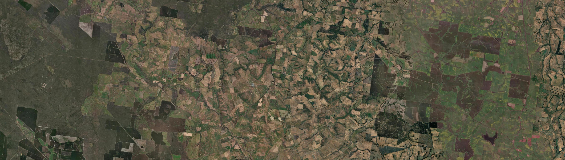 Aerial view of Wando Bridge, VIC