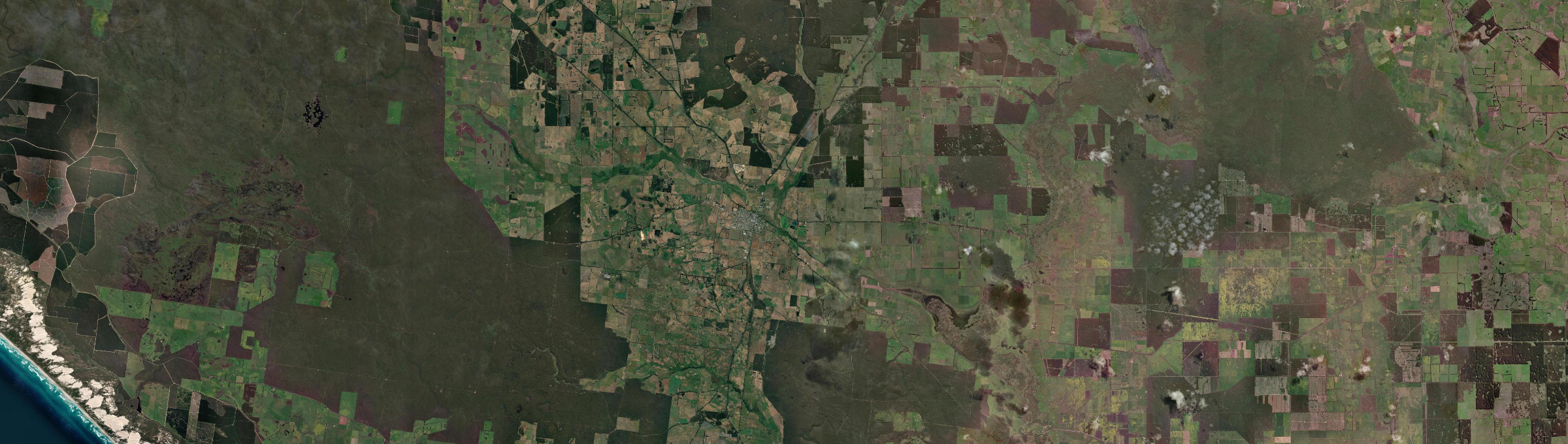 Aerial view of Heywood, VIC