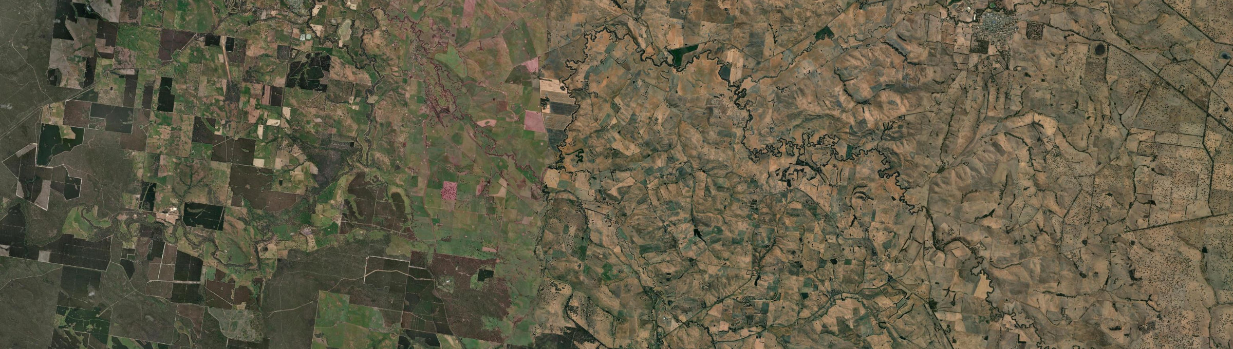 Aerial view of Henty (Vic.), VIC
