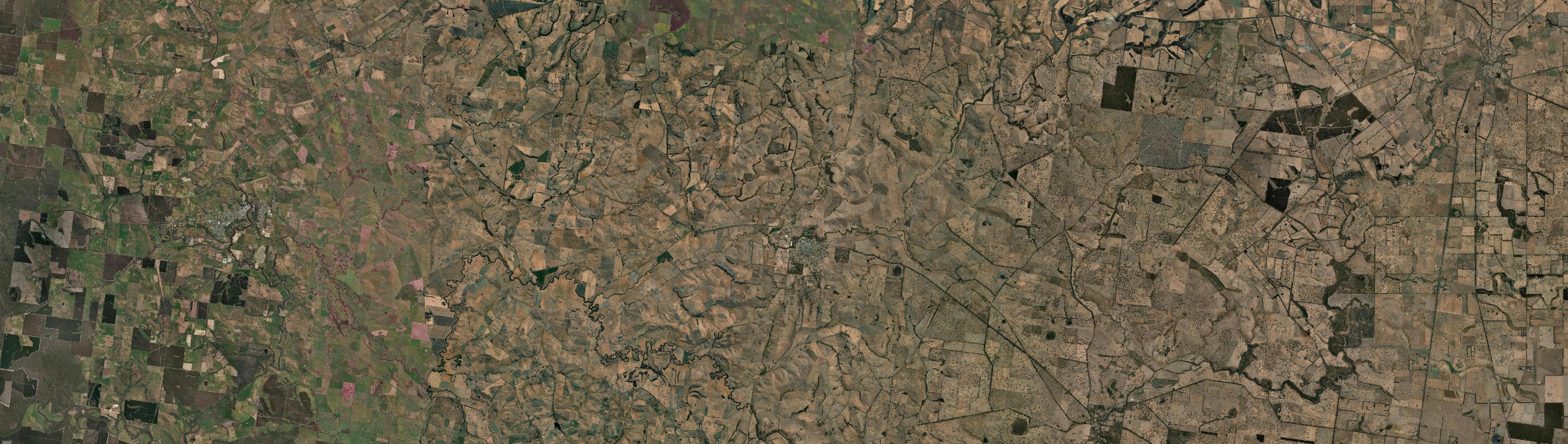 Aerial view of Coleraine, VIC