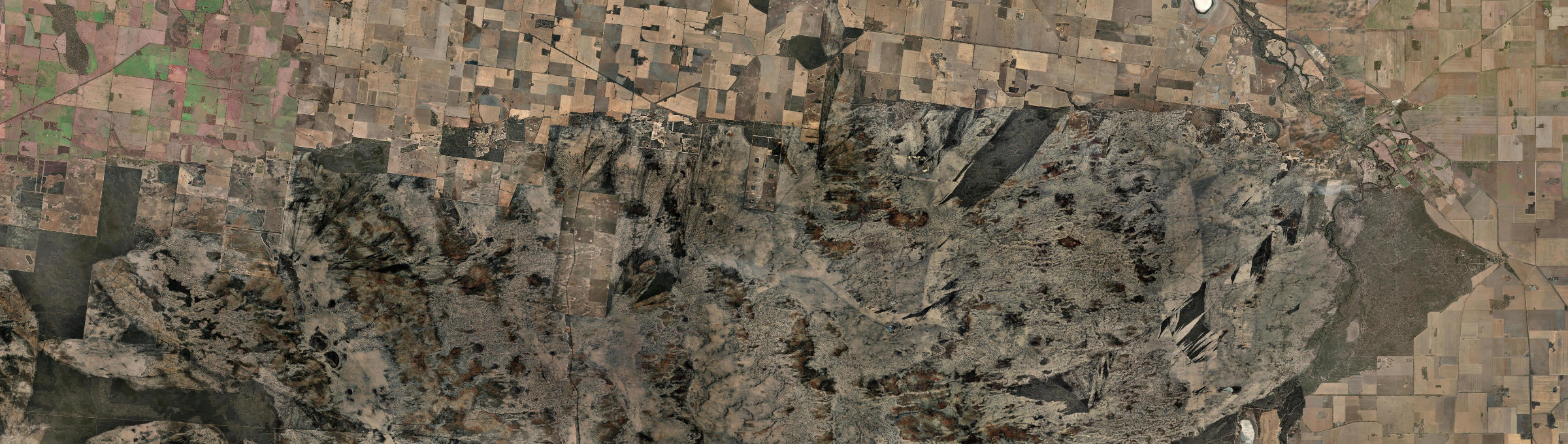 Aerial view of Little Desert, VIC