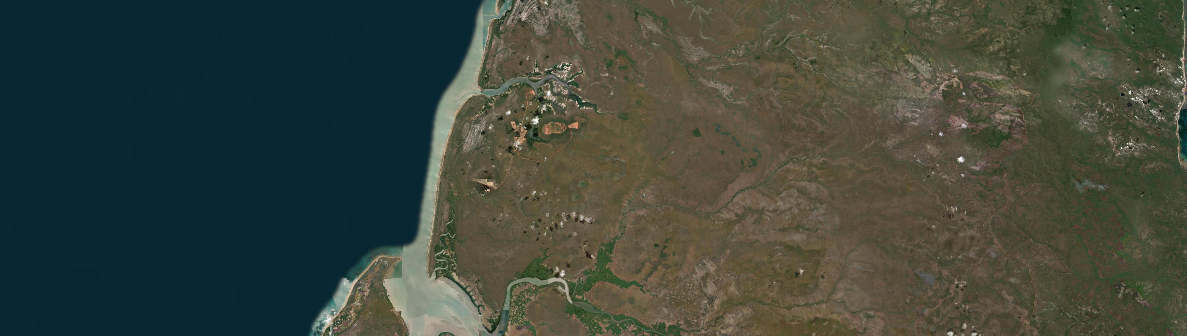 Aerial view of Mapoon, QLD
