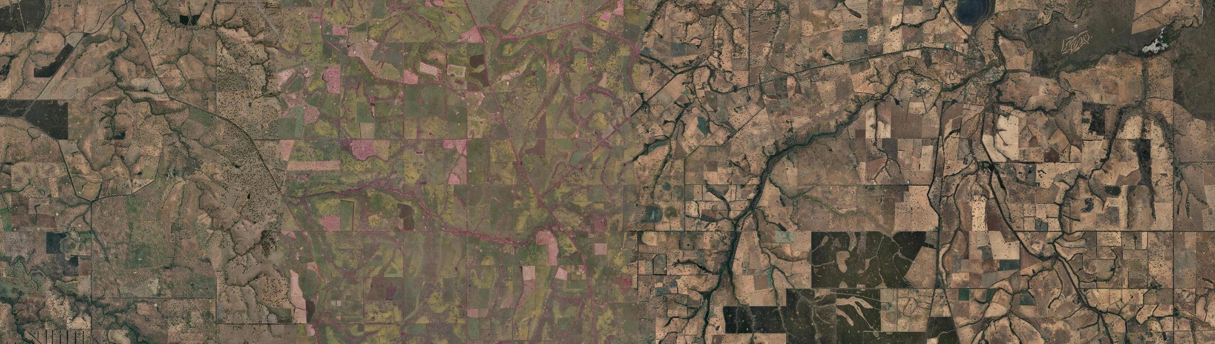 Aerial view of Pigeon Ponds, VIC