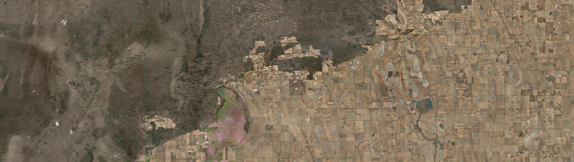 Aerial view of Yaapeet, VIC