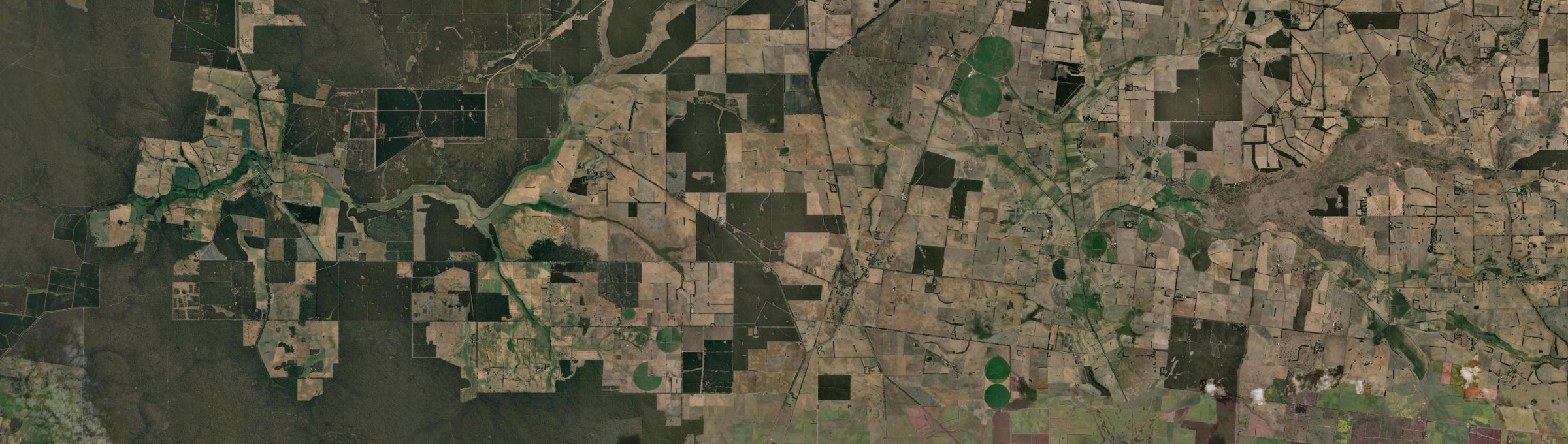 Aerial view of Condah, VIC