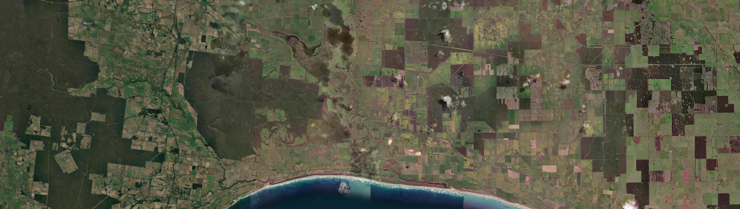 Aerial view of Tyrendarra, VIC