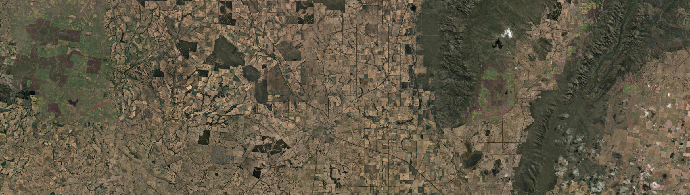 Aerial view of Cavendish, VIC