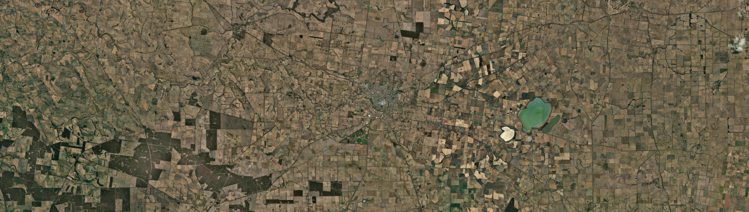 Aerial view of Hamilton (Vic.), VIC