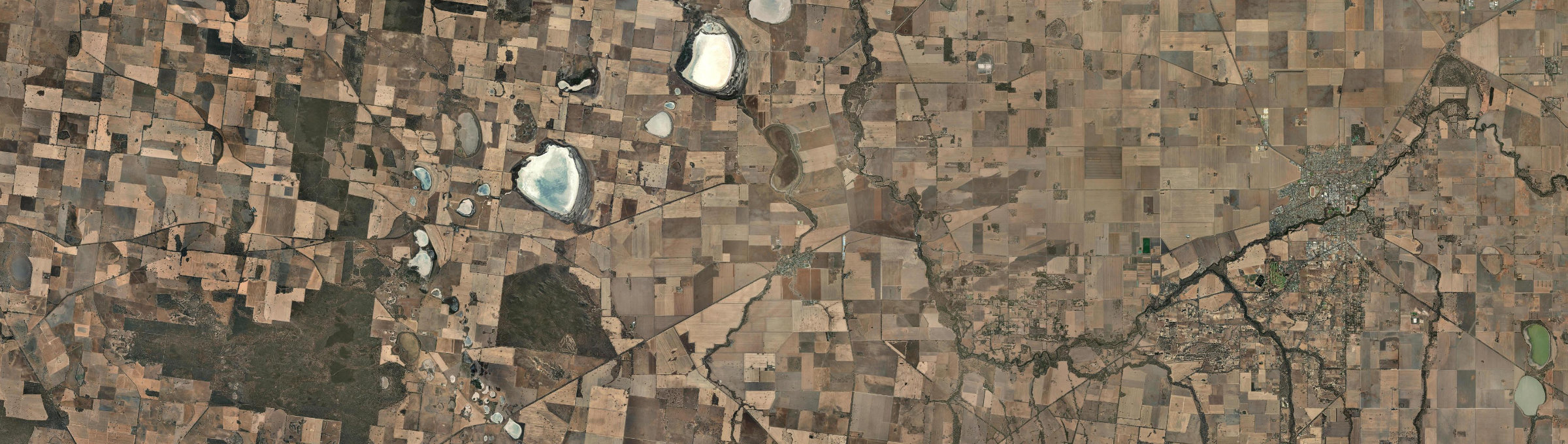 Aerial view of Natimuk, VIC