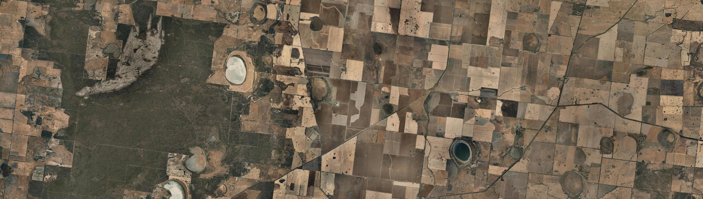 Aerial view of Clear Lake, VIC