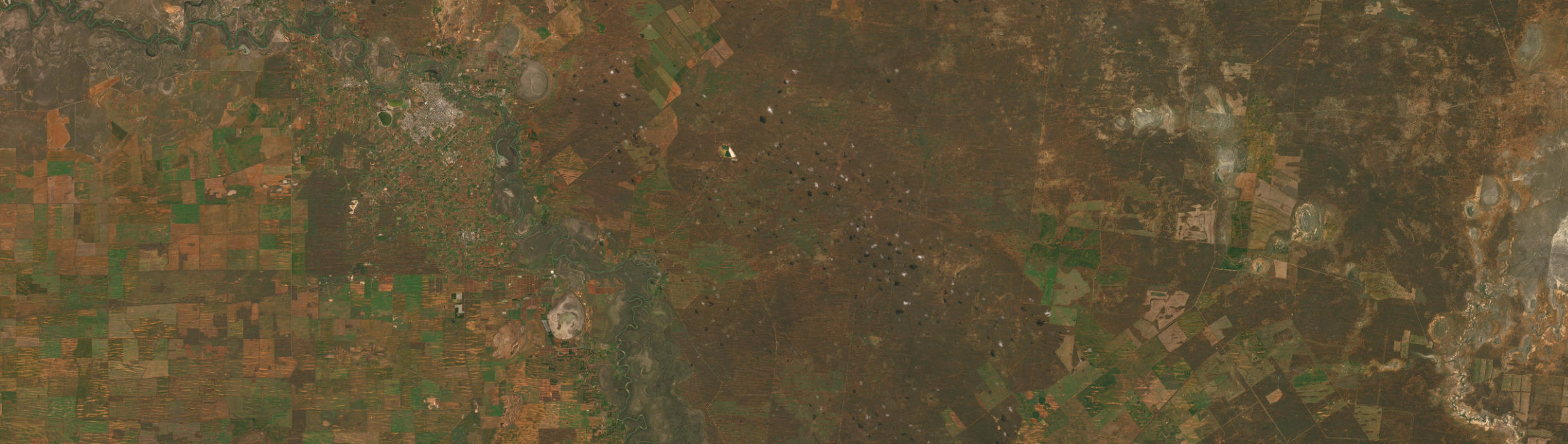 Aerial view of Mallee, NSW