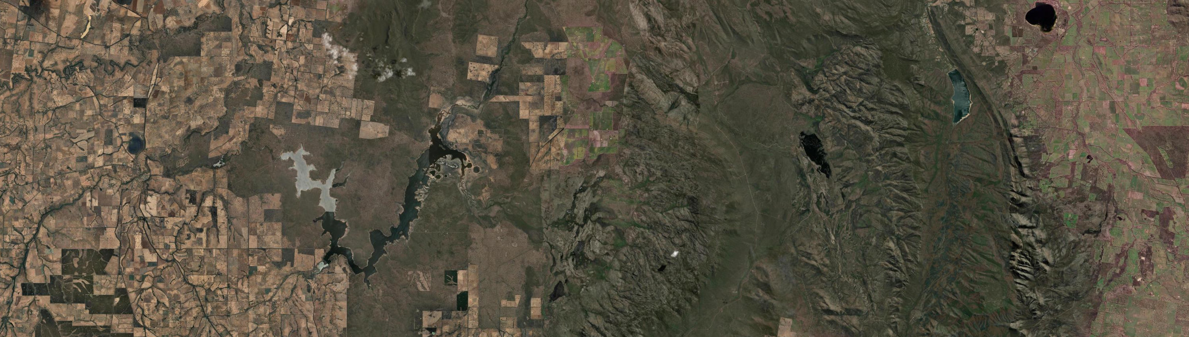 Aerial view of Glenisla, VIC