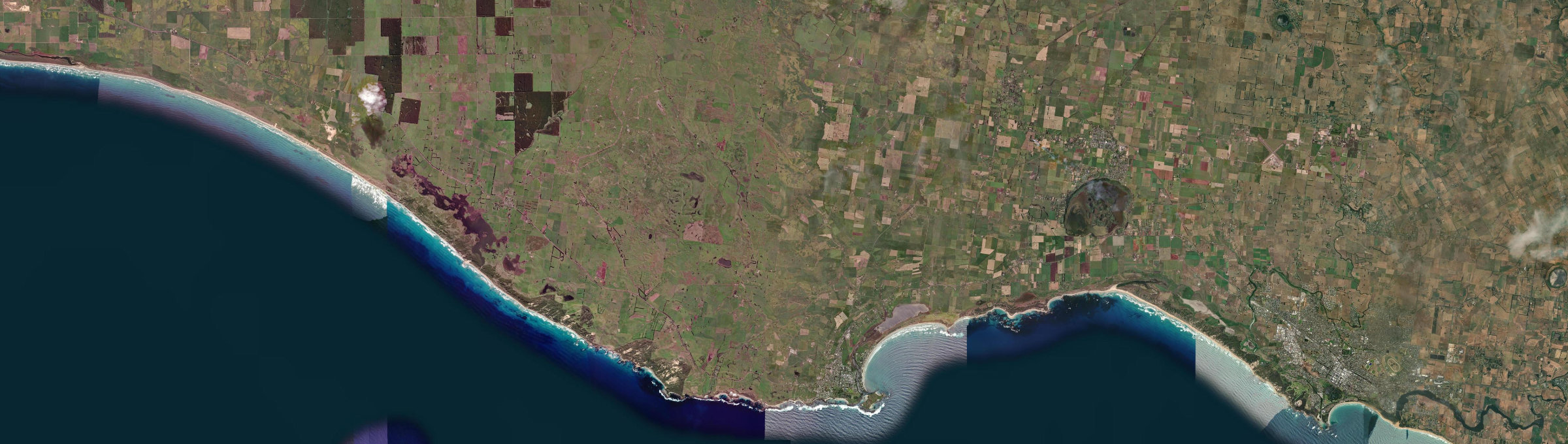 Aerial view of Port Fairy, VIC