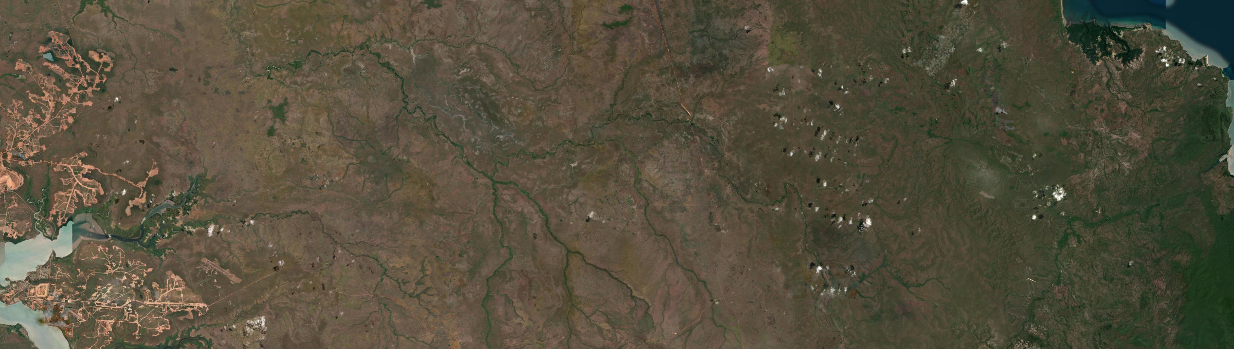Aerial view of Wenlock, QLD