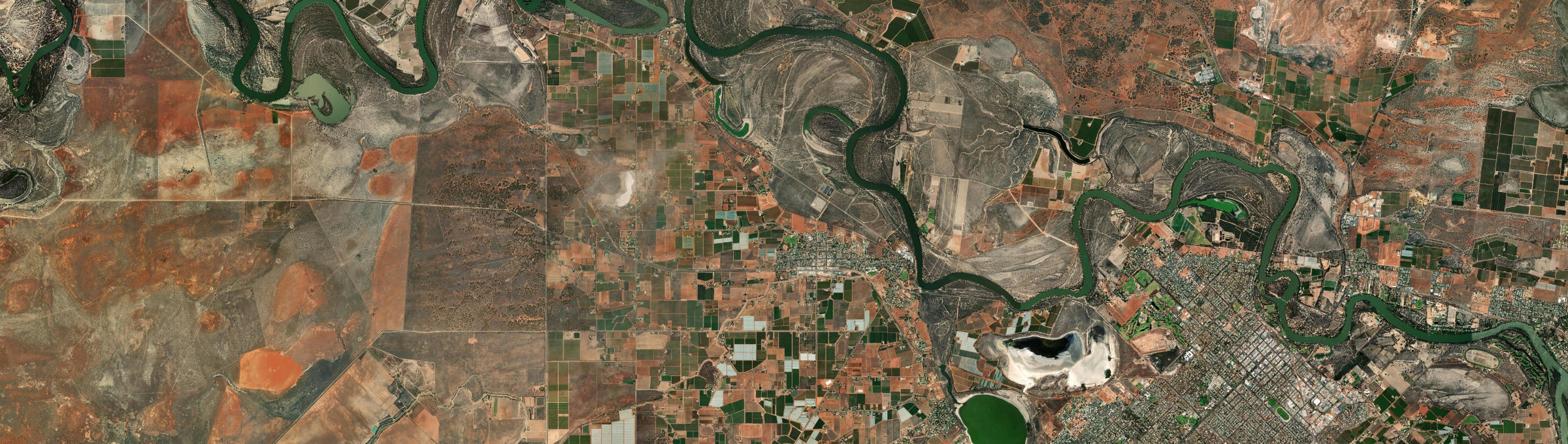 Aerial view of Merbein, VIC