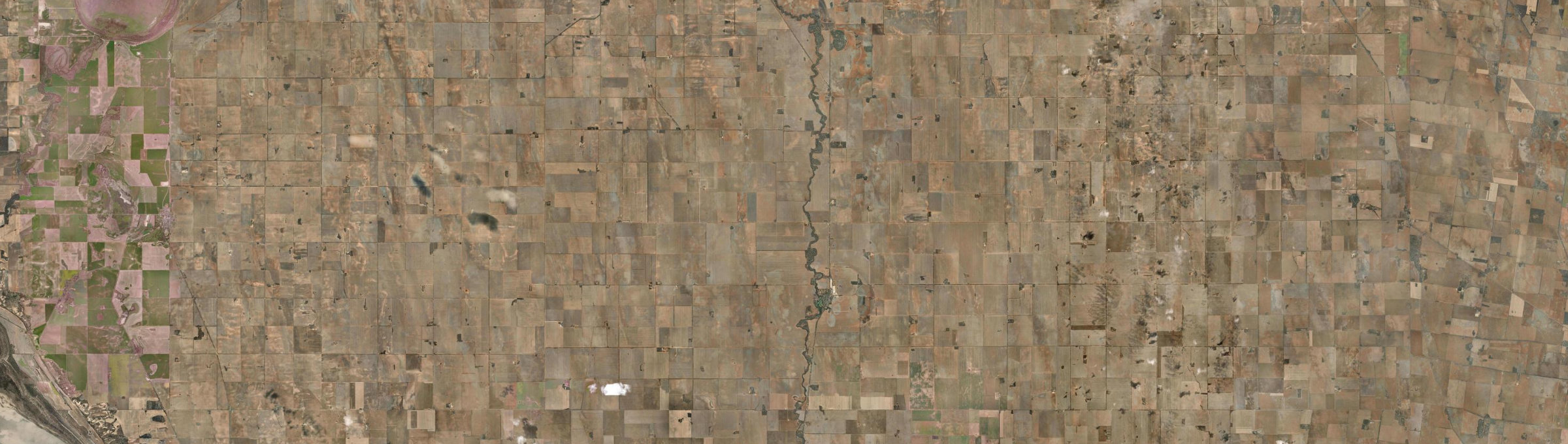 Aerial view of Beulah (Vic.), VIC