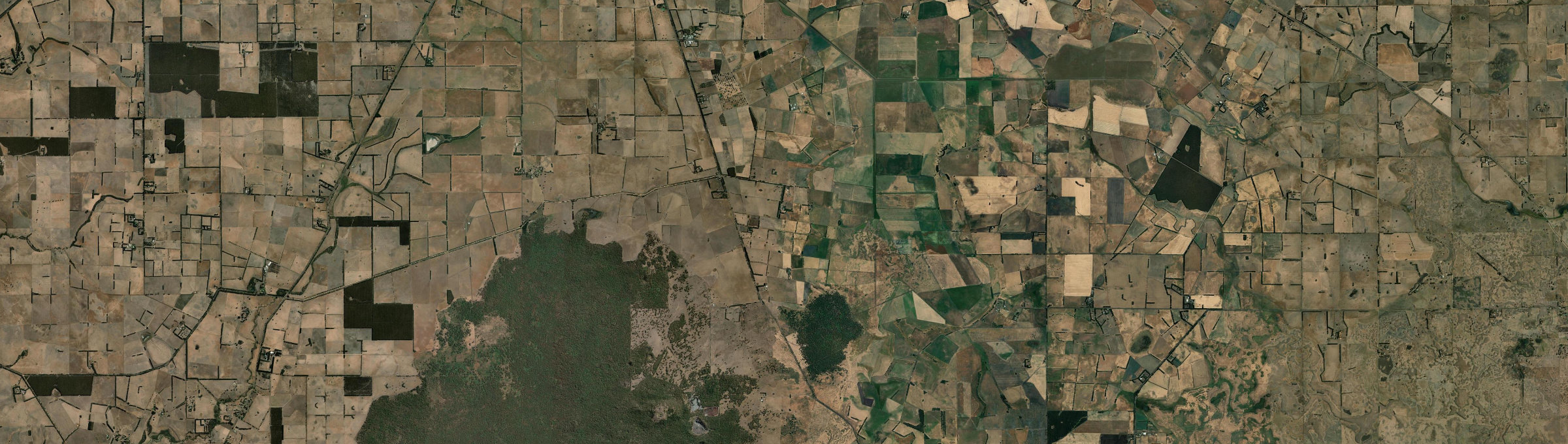 Aerial view of Buckley Swamp, VIC