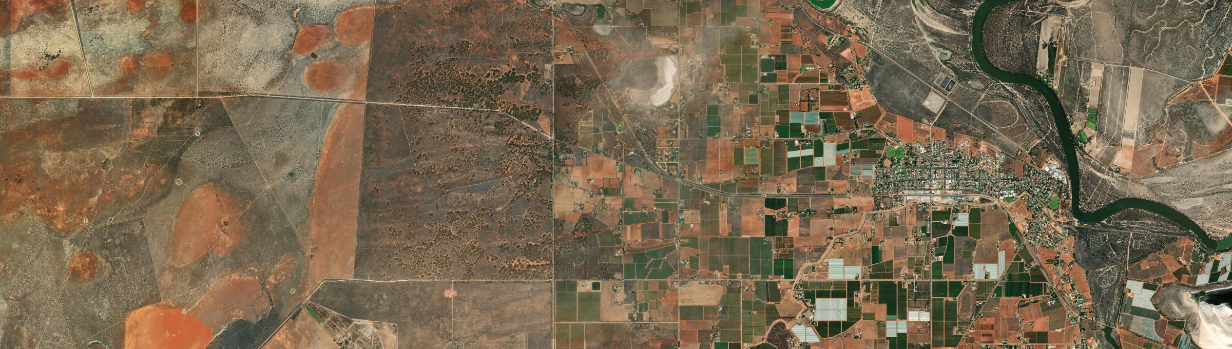 Aerial view of Merbein West, VIC