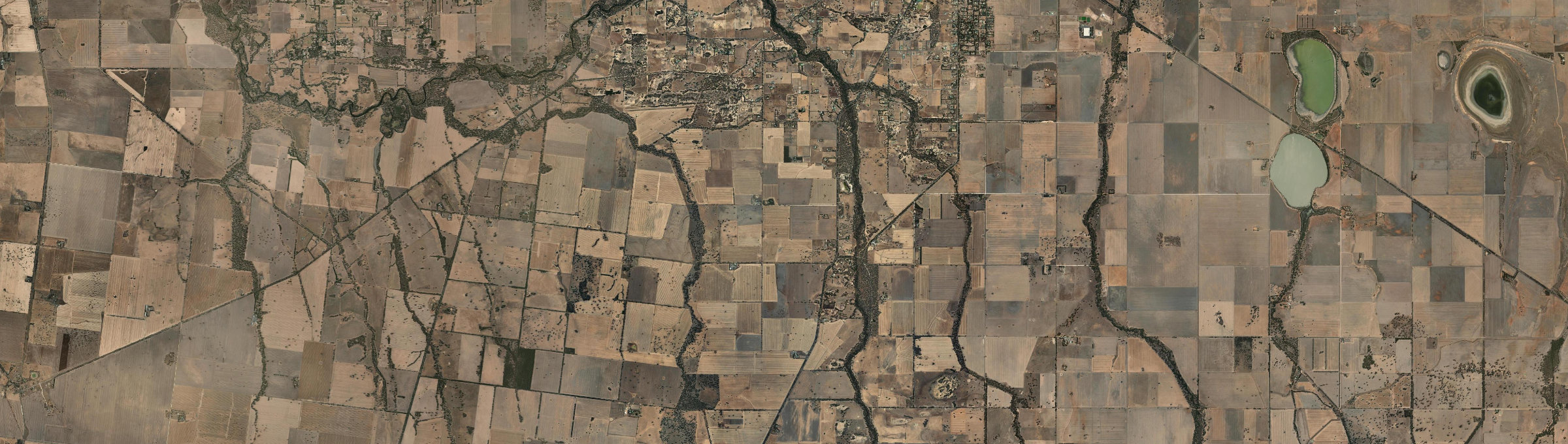 Aerial view of McKenzie Creek, VIC