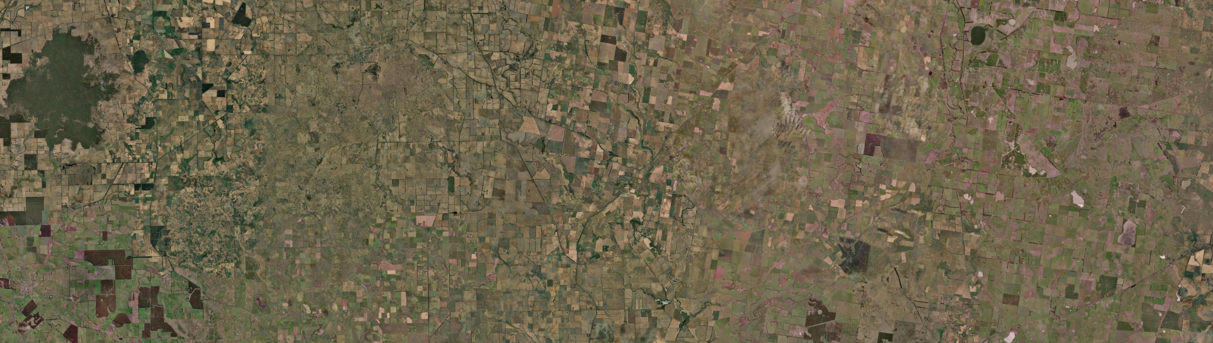 Aerial view of Caramut, VIC