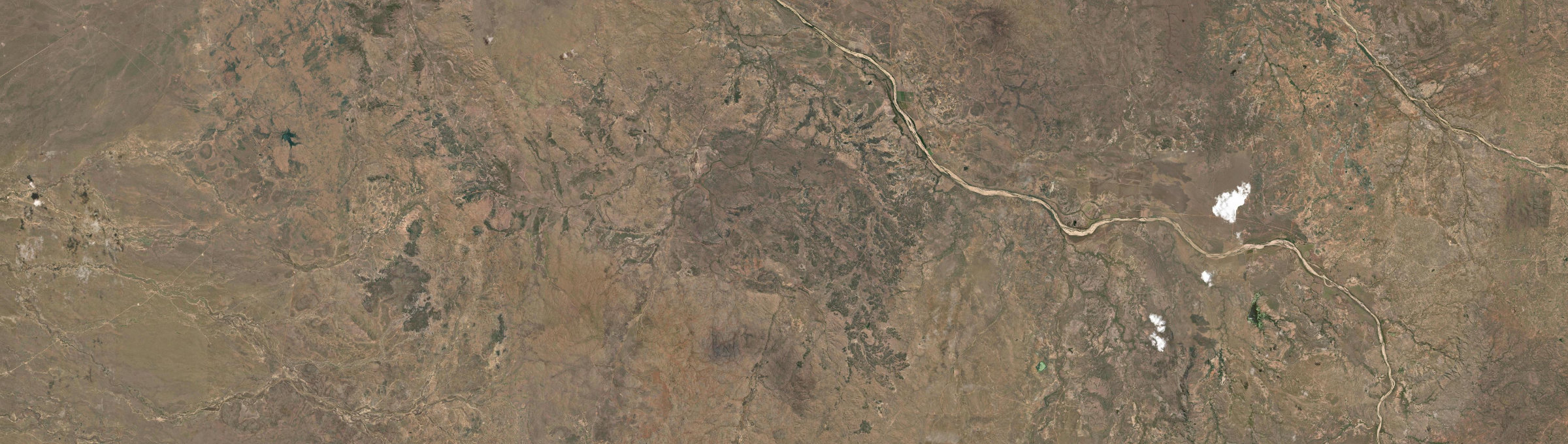 Aerial view of Gilbert River, QLD