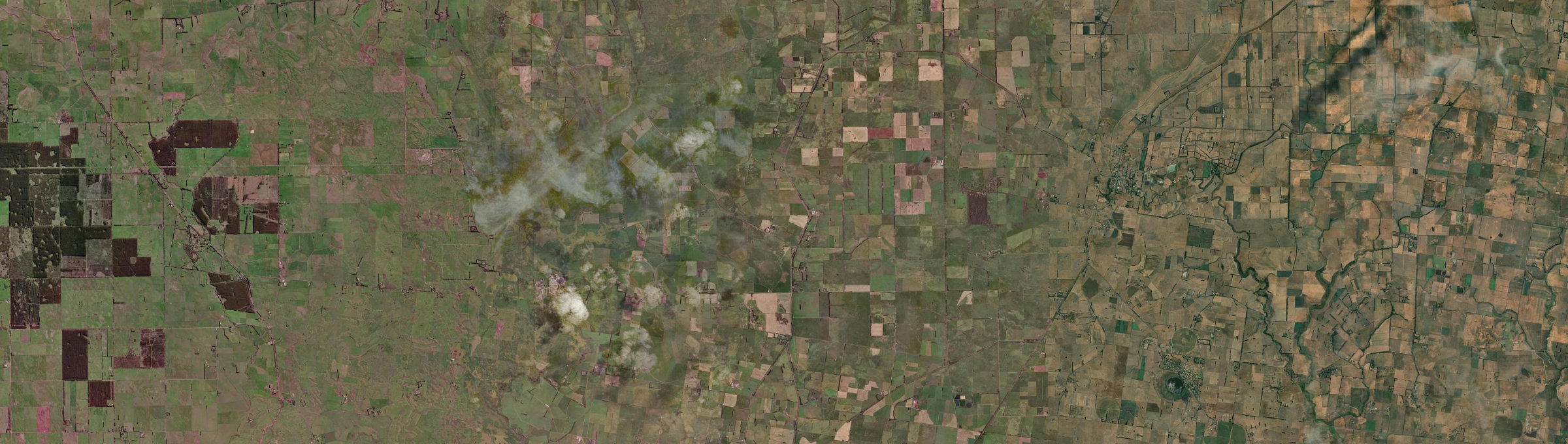 Aerial view of Warrong, VIC