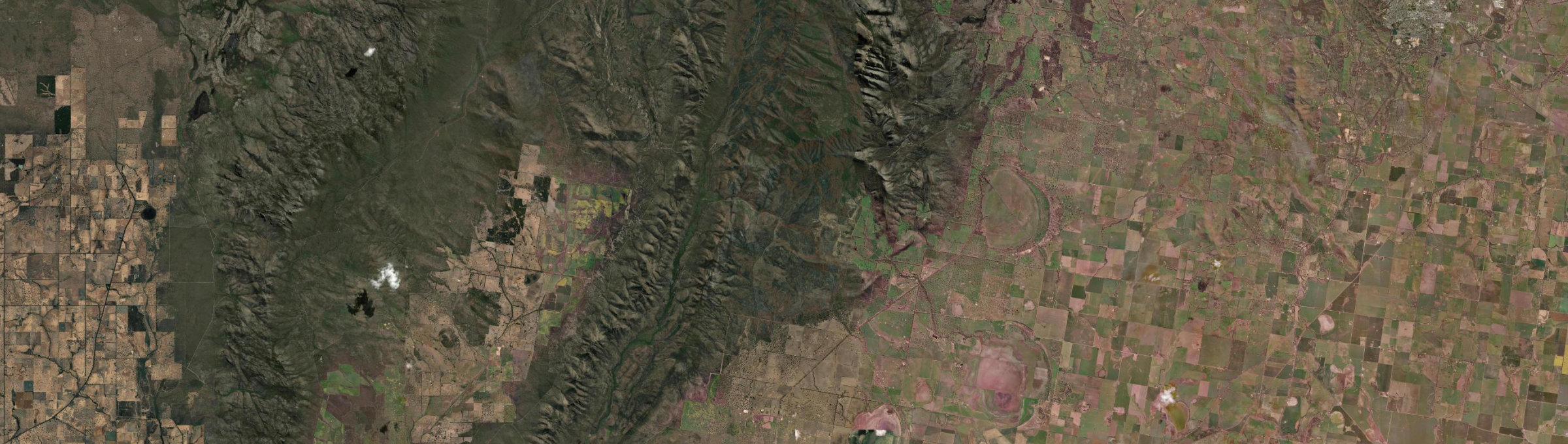 Aerial view of Mafeking, VIC