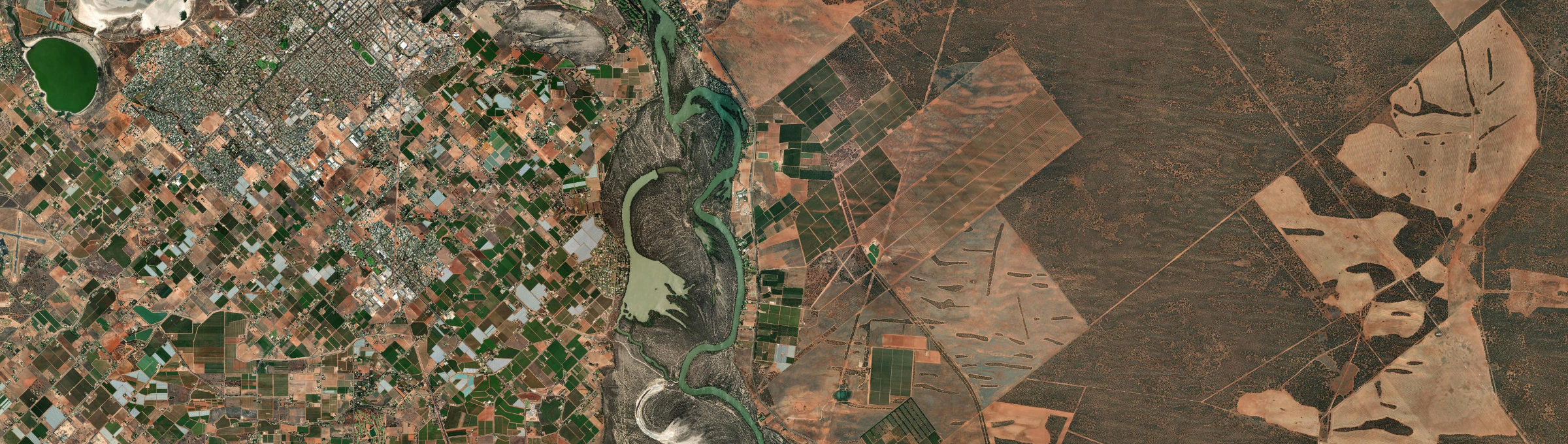 Aerial view of Trentham Cliffs, NSW