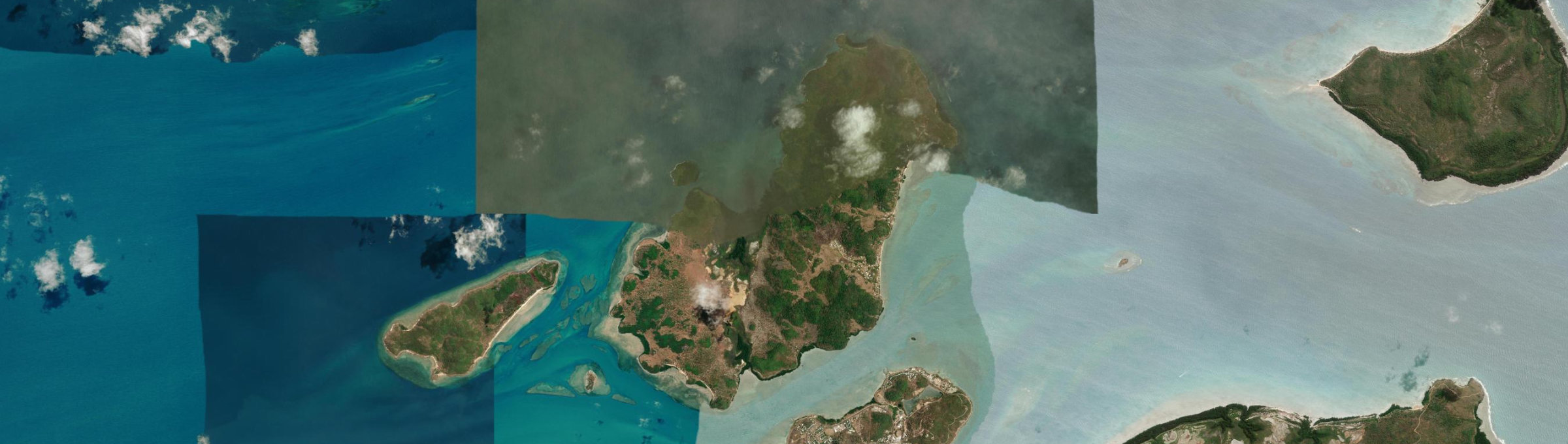 Aerial view of Keriri Island, QLD