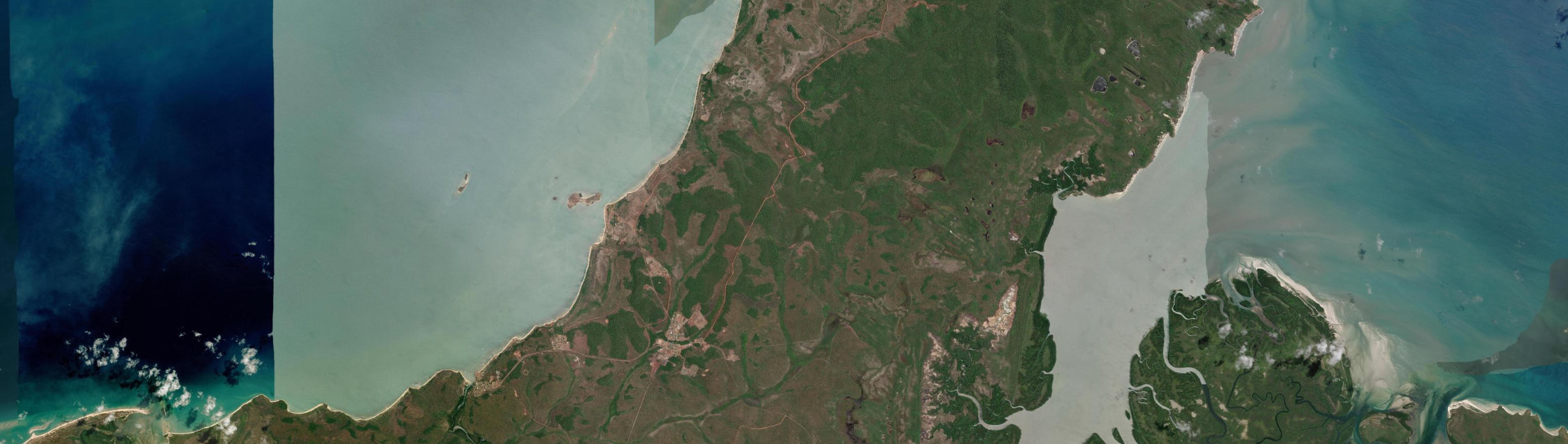 Aerial view of Bamaga, QLD