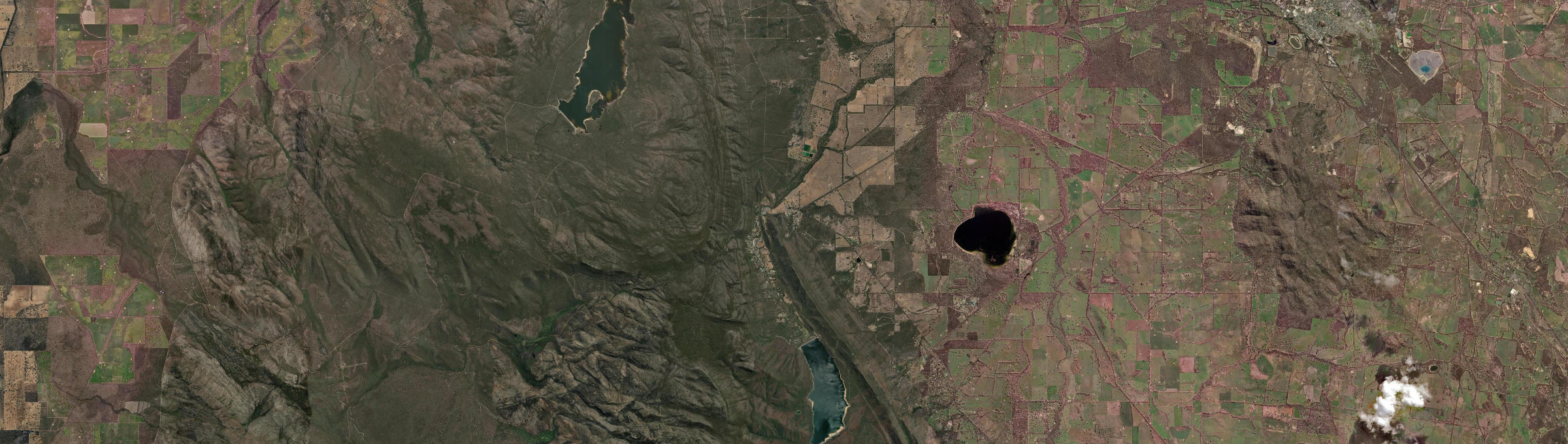 Aerial view of Halls Gap, VIC