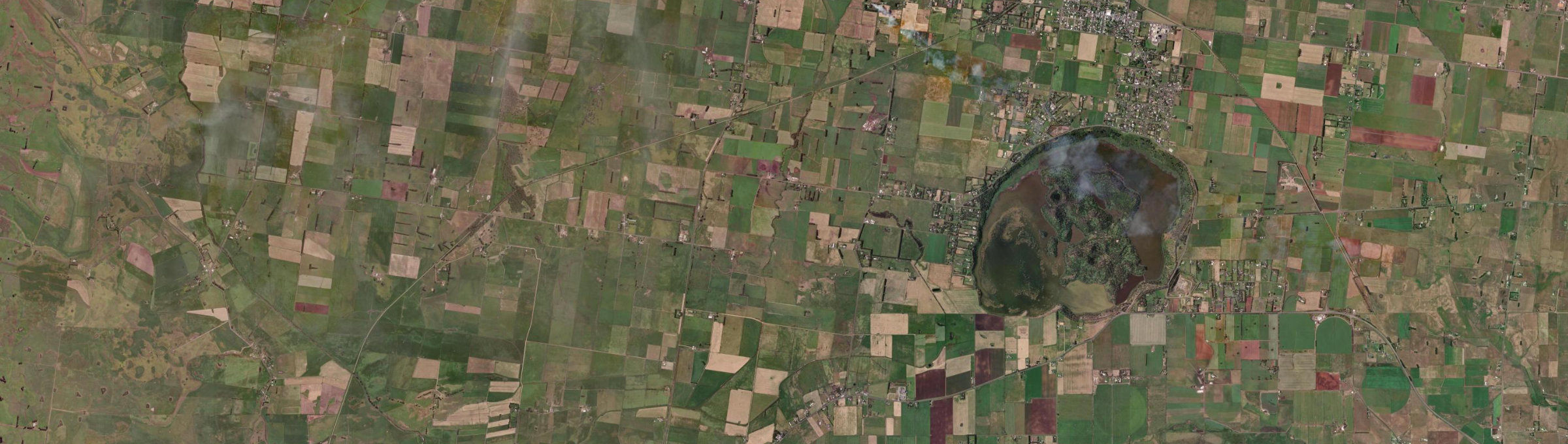 Aerial view of Crossley, VIC