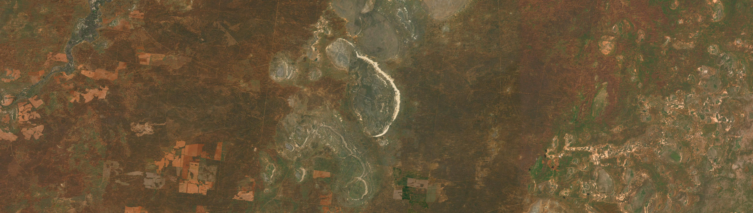 Aerial view of Mungo, NSW