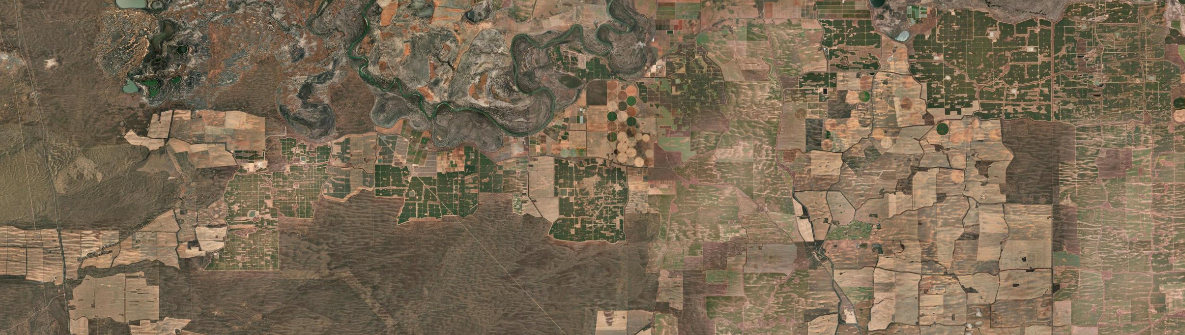 Aerial view of Wemen, VIC