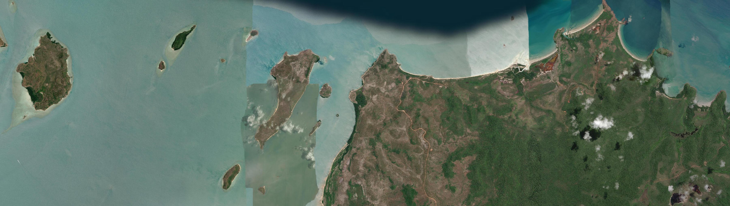 Aerial view of Punsand, QLD