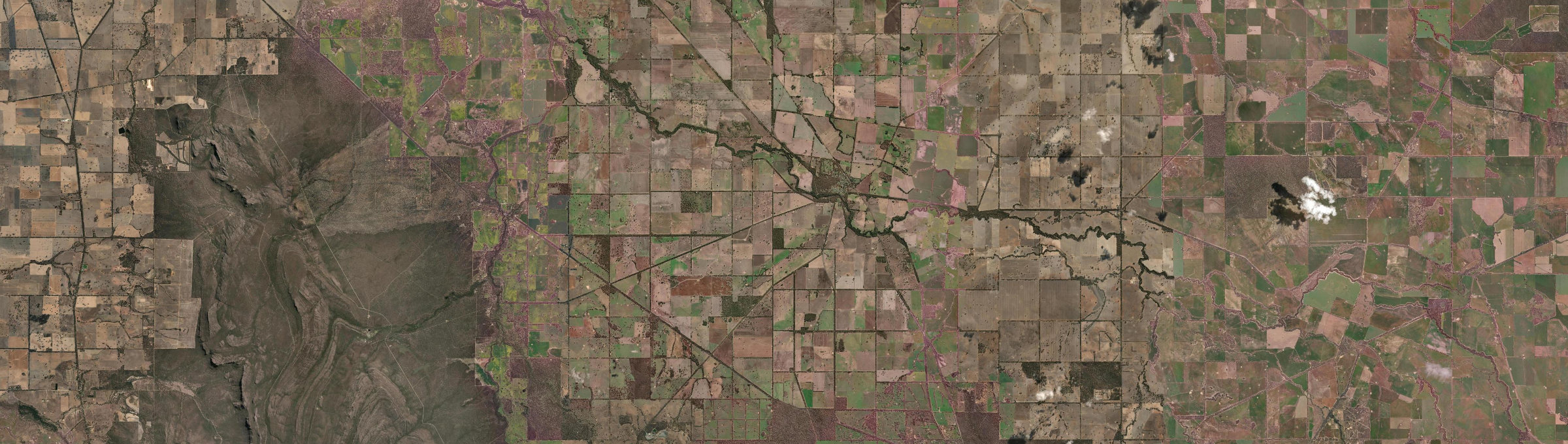 Aerial view of Glenorchy (Vic.), VIC
