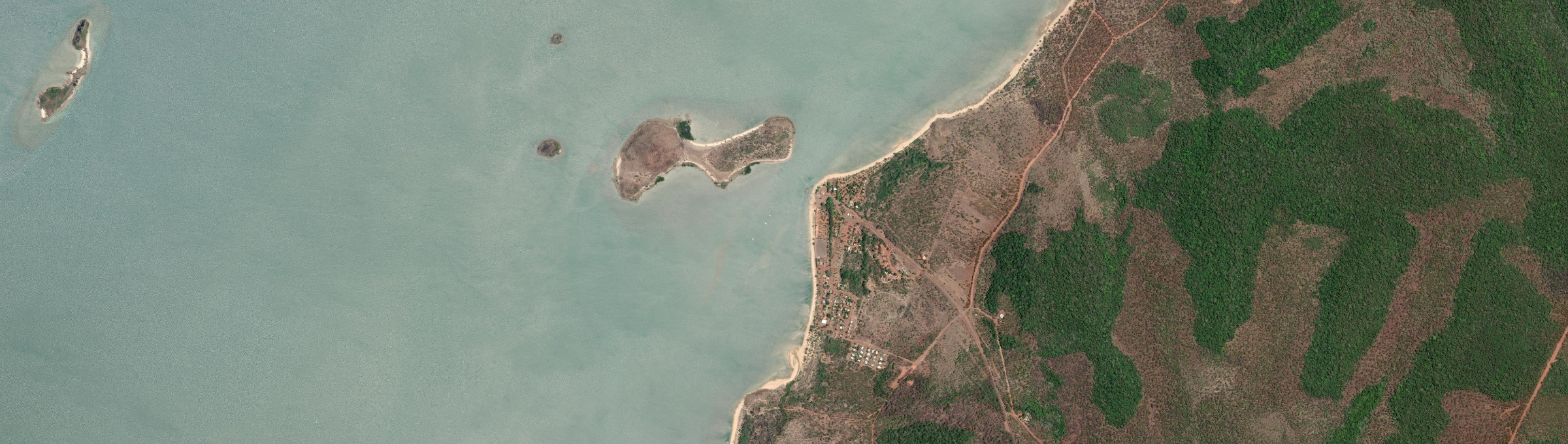 Aerial view of Seisia, QLD