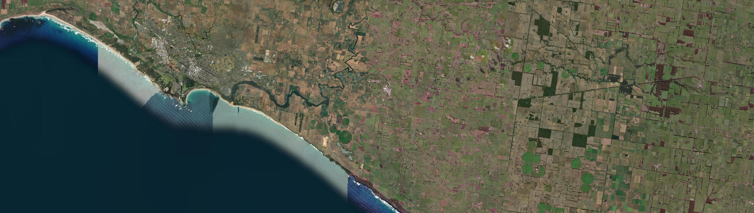 Aerial view of Allansford, VIC
