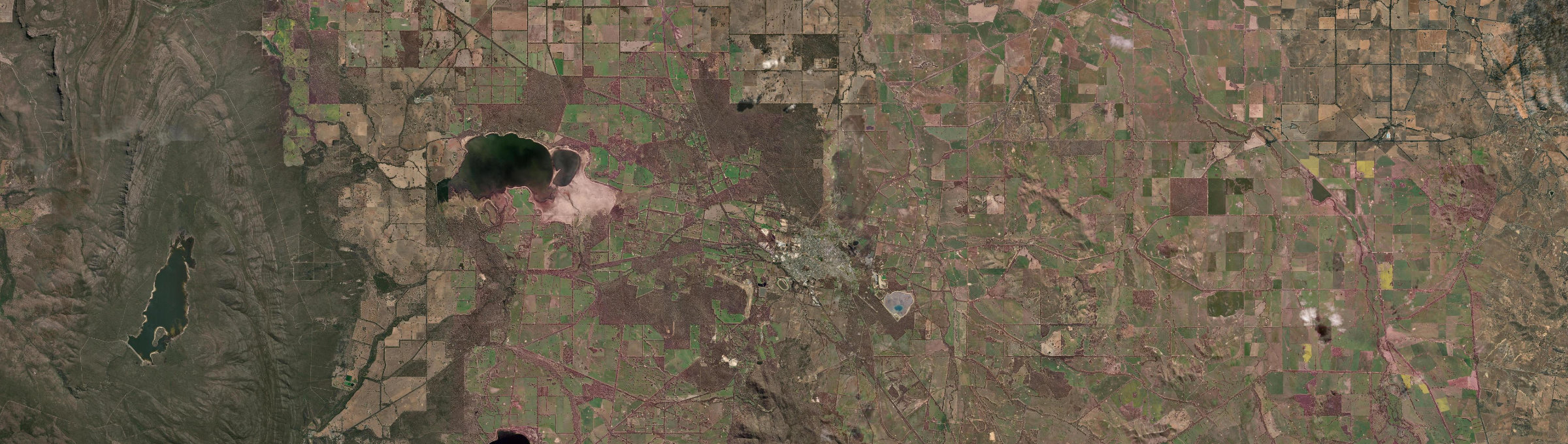 Aerial view of Stawell, VIC