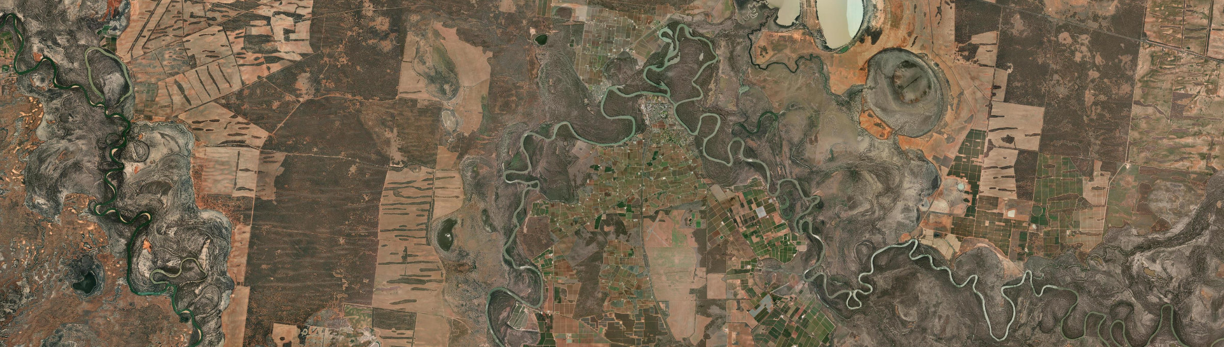 Aerial view of Robinvale, VIC