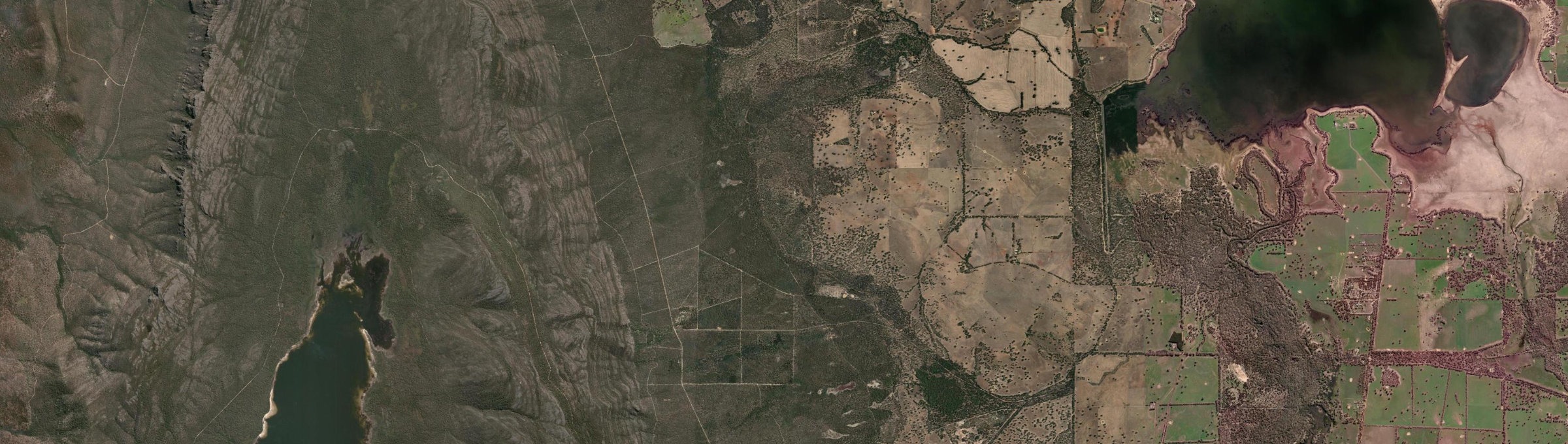 Aerial view of Mount Dryden, VIC