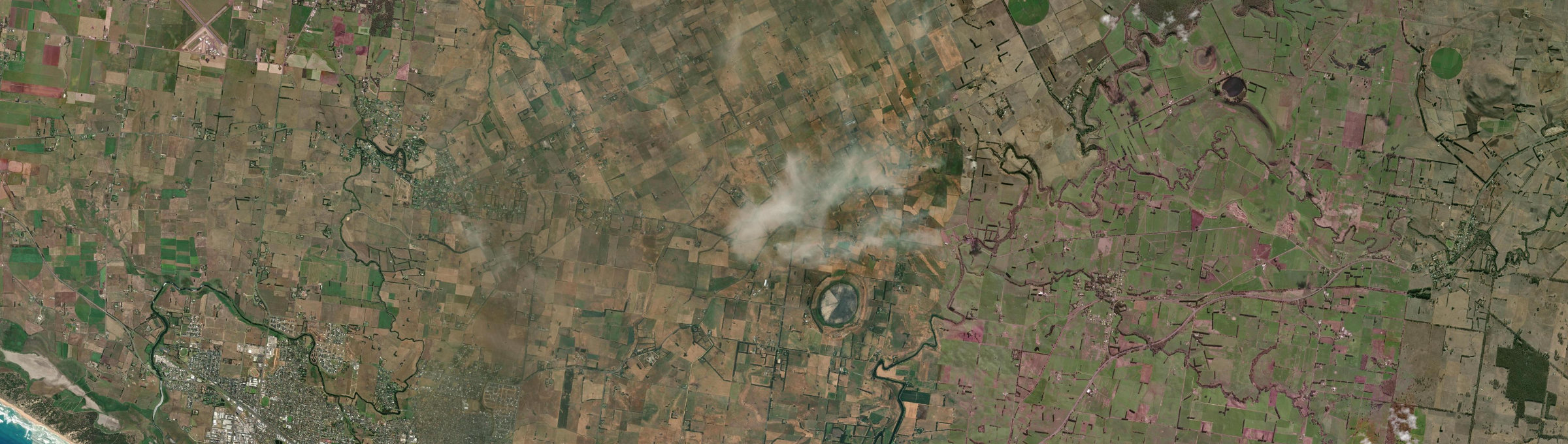 Aerial view of Wangoom, VIC