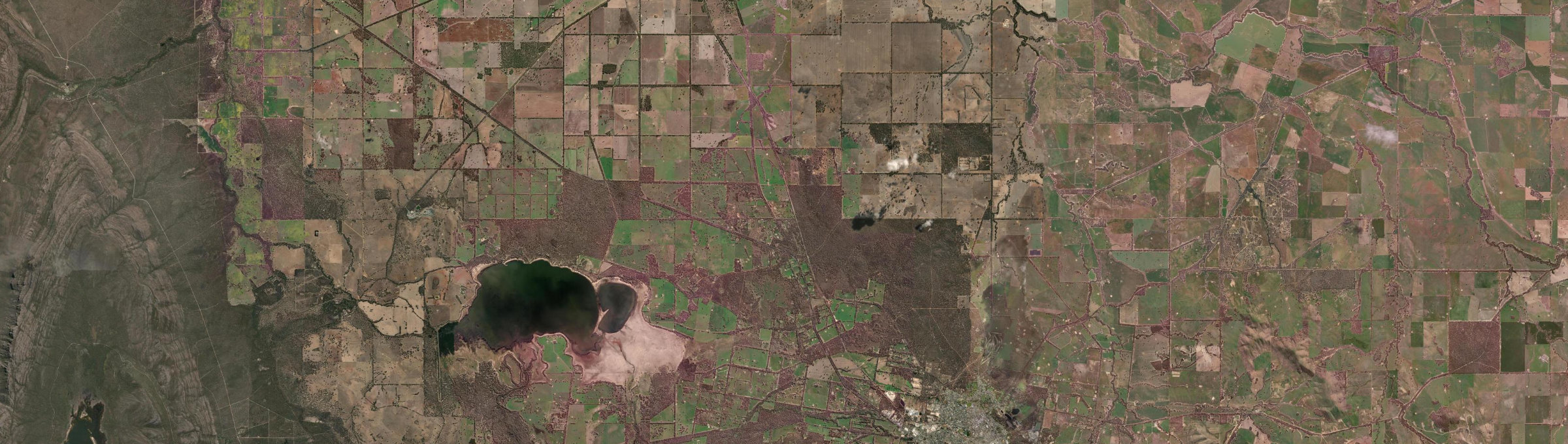 Aerial view of Deep Lead, VIC