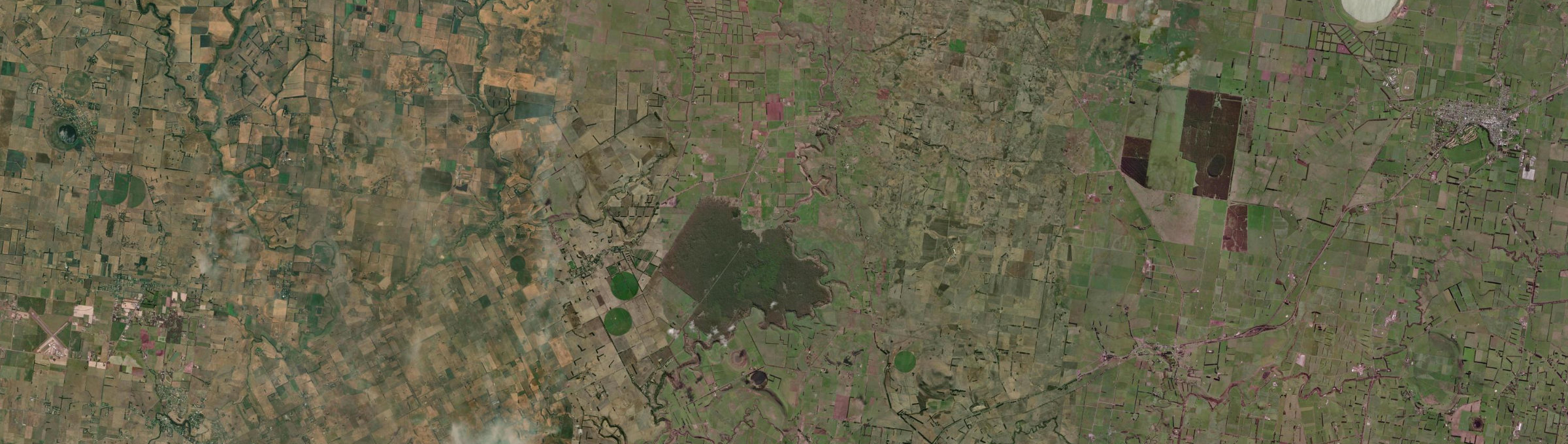 Aerial view of Framlingham, VIC